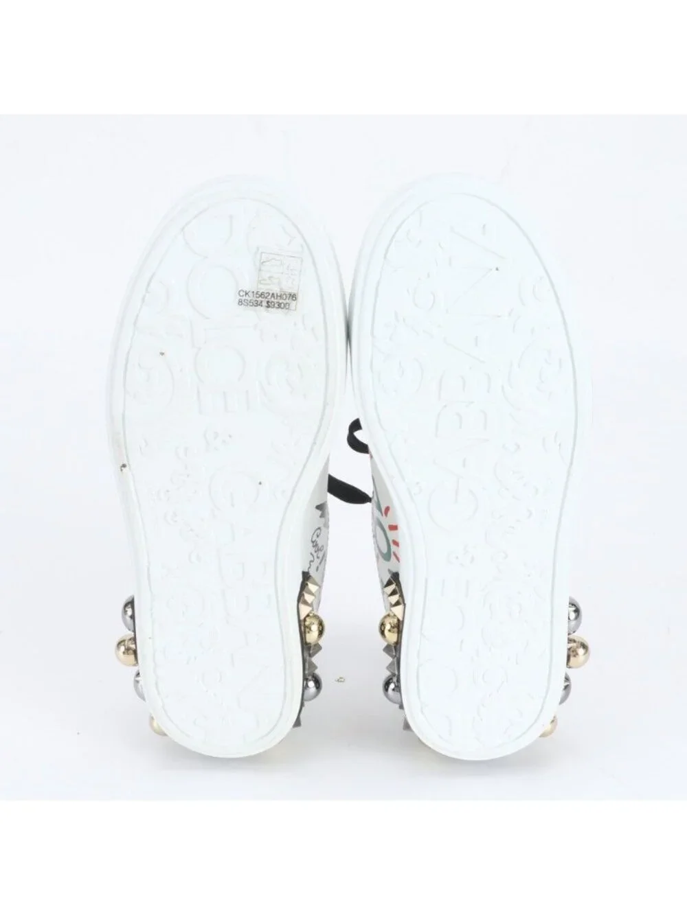 Dolce & Gabbana D&G Portofino Leather Low Cut Sneakers 37.5 Equivalen